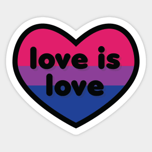 Love is love [Bisexual] Sticker